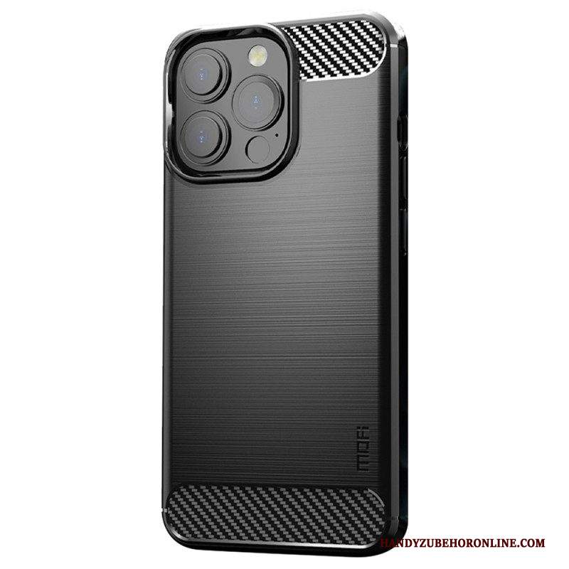 Cover iPhone 14 Pro Fibra Di Carbonio Spazzolata Mofi