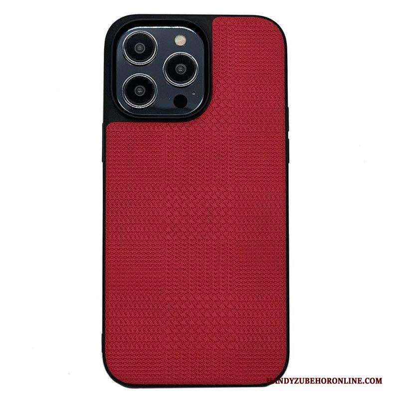 Cover iPhone 14 Pro Max Ecopelle Incrociata