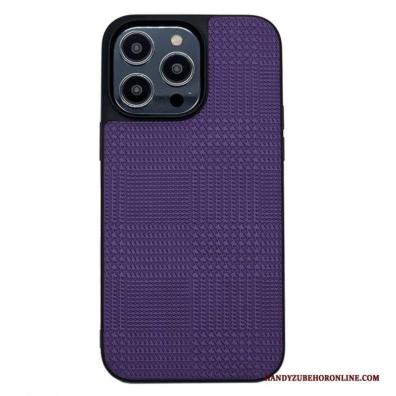 Cover iPhone 14 Pro Max Ecopelle Incrociata