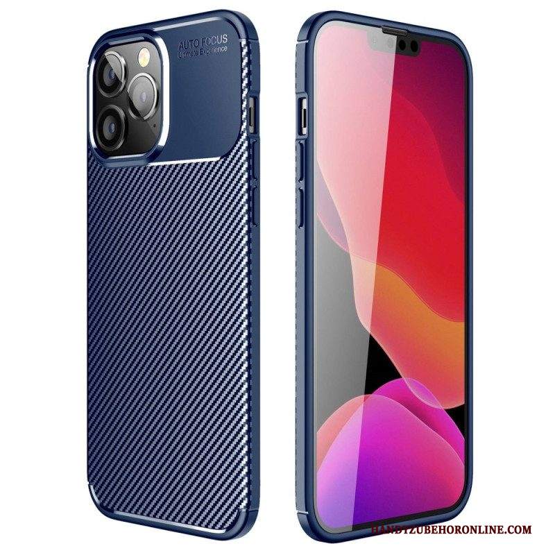 Cover iPhone 14 Pro Max Fibra Di Carbonio Flessibile