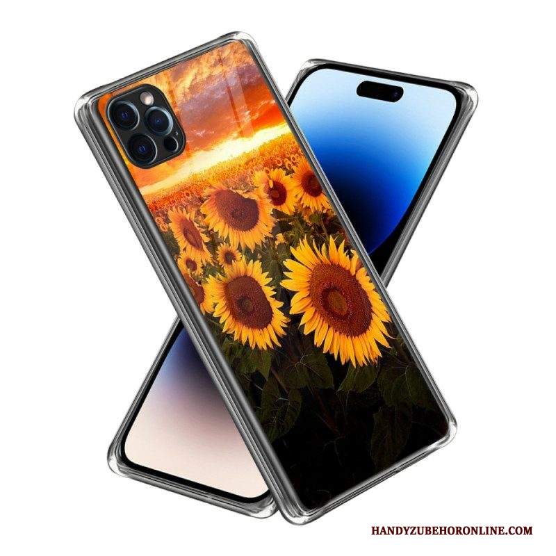 Cover iPhone 14 Pro Max Girasoli