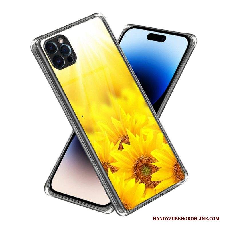 Cover iPhone 14 Pro Max Girasoli Intensi