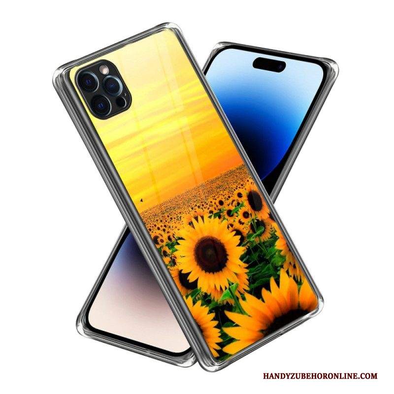 Cover iPhone 14 Pro Max Girasoli Intensi