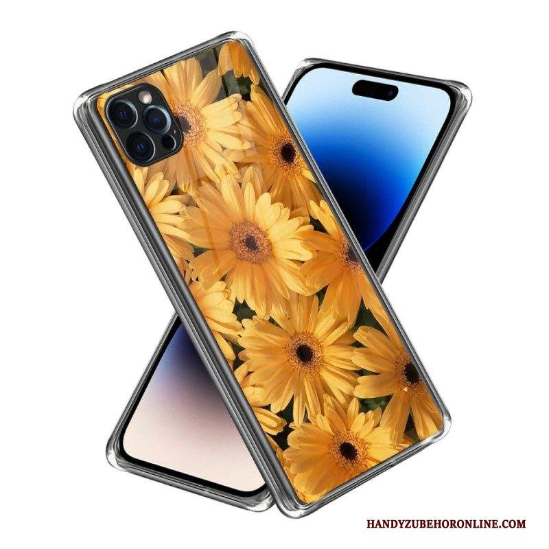 Cover iPhone 14 Pro Max Girasoli Intensi