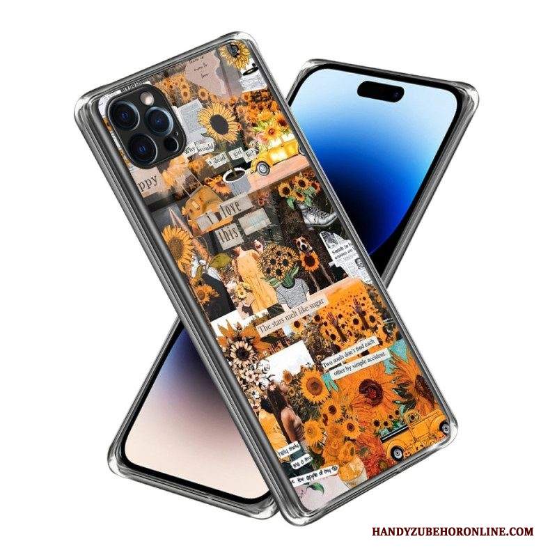 Cover iPhone 14 Pro Max Girasoli Intensi