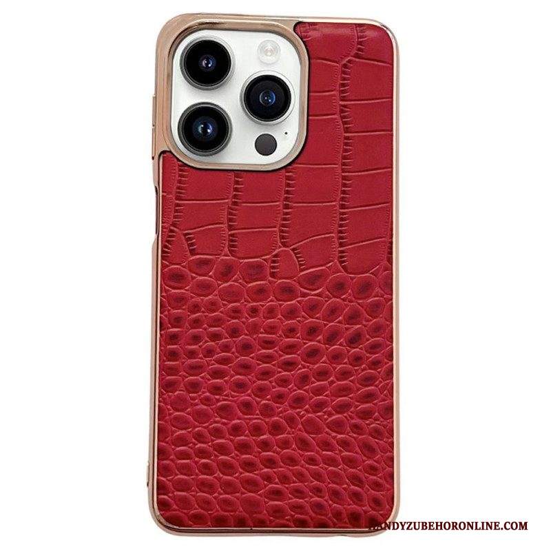 Cover iPhone 14 Pro Max Pelle Texture Coccodrillo