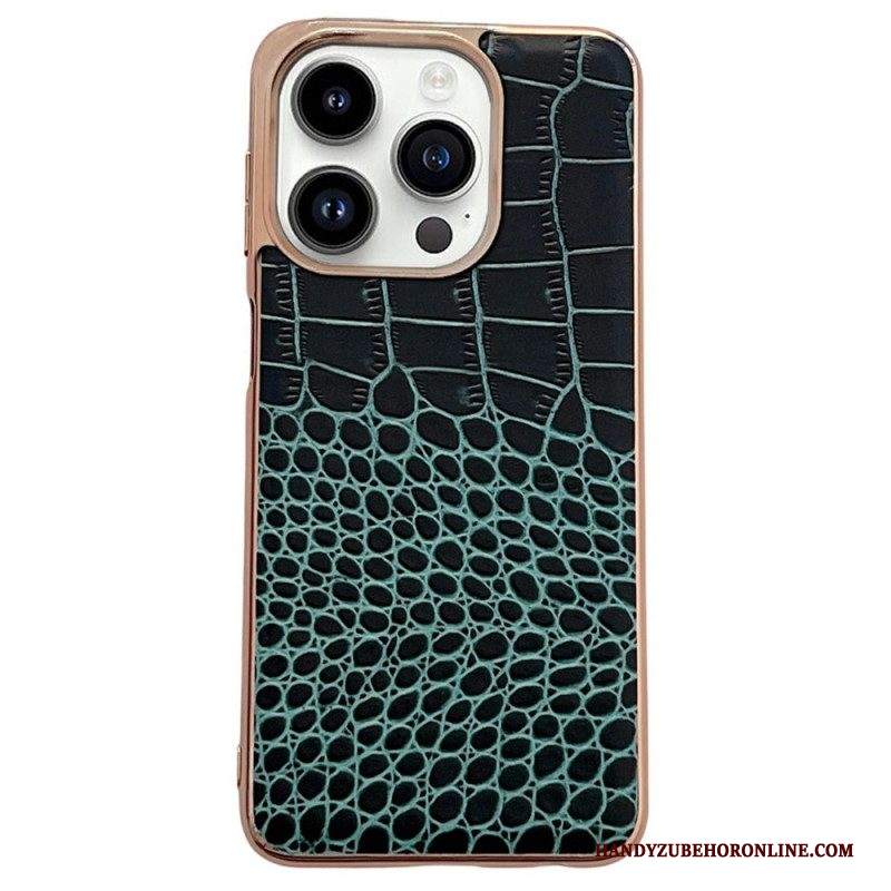 Cover iPhone 14 Pro Max Pelle Texture Coccodrillo