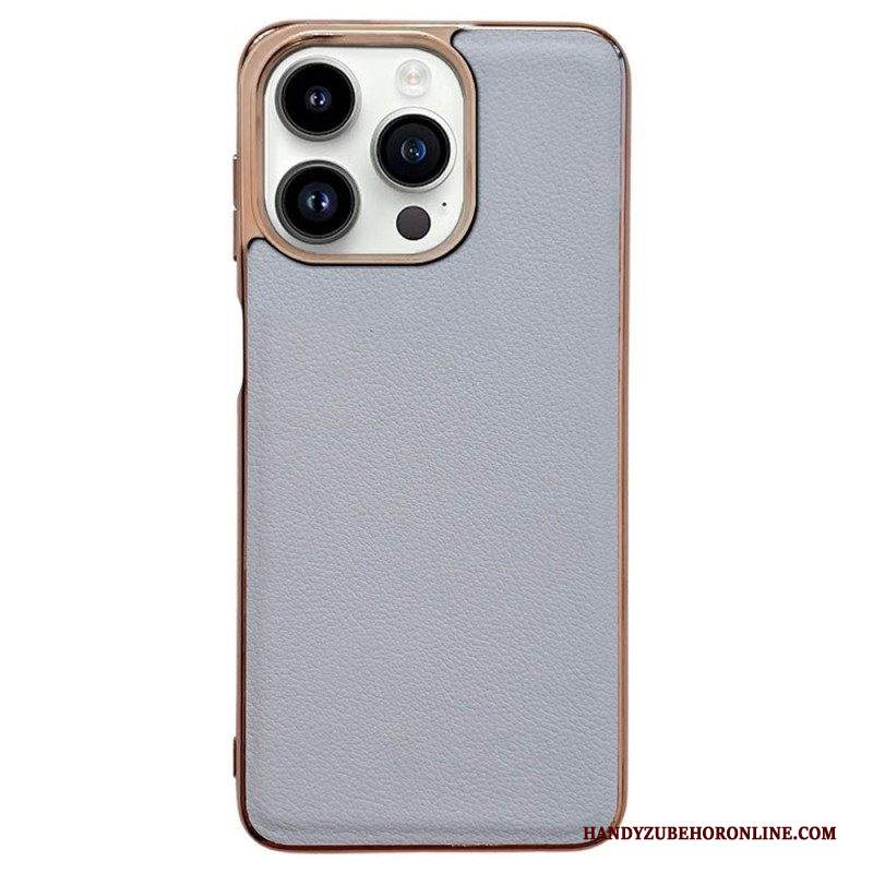 Cover iPhone 14 Pro Max Pelle Vera