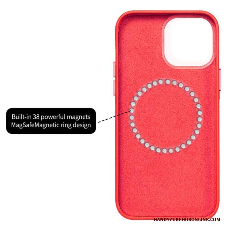 Cover iPhone 14 Pro Max Stile Trapuntato Compatibile Con Magsafe