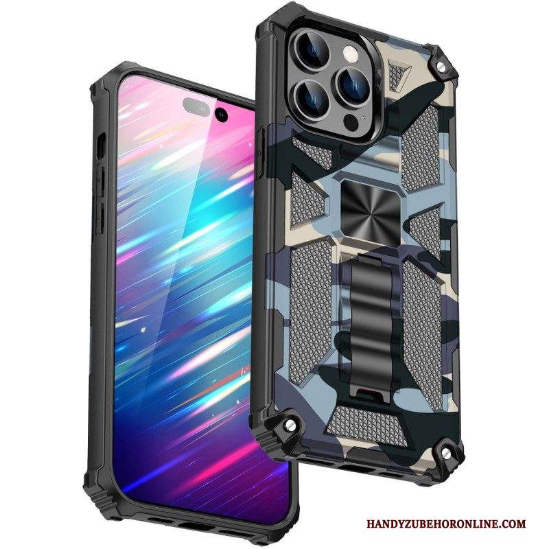 Cover iPhone 14 Pro Max Supporto Rimovibile Mimetico