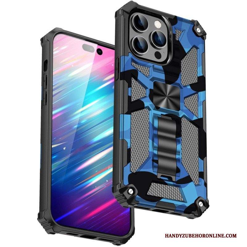 Cover iPhone 14 Pro Max Supporto Rimovibile Mimetico