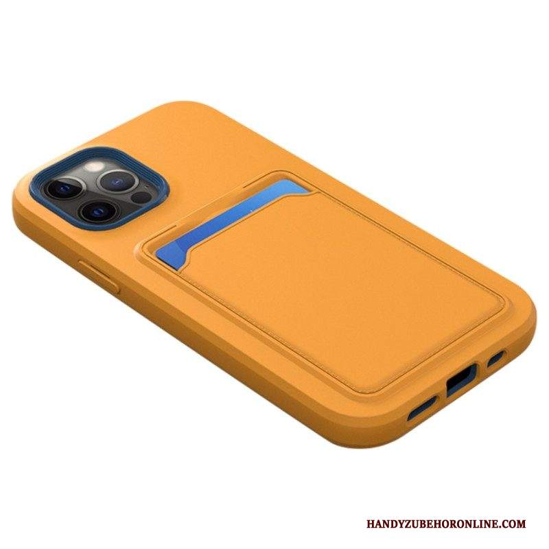 Cover iPhone 14 Pro Porta Carte Bicolore