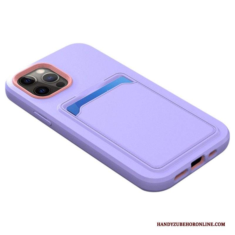 Cover iPhone 14 Pro Porta Carte Bicolore