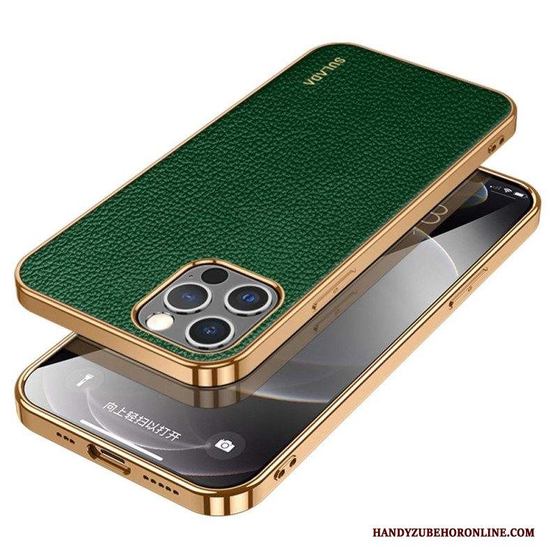 Cover iPhone 14 Pro Stile Pelle Sulada