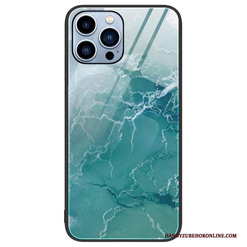 Cover iPhone 14 Pro Vetro Temperato Colori Marmo