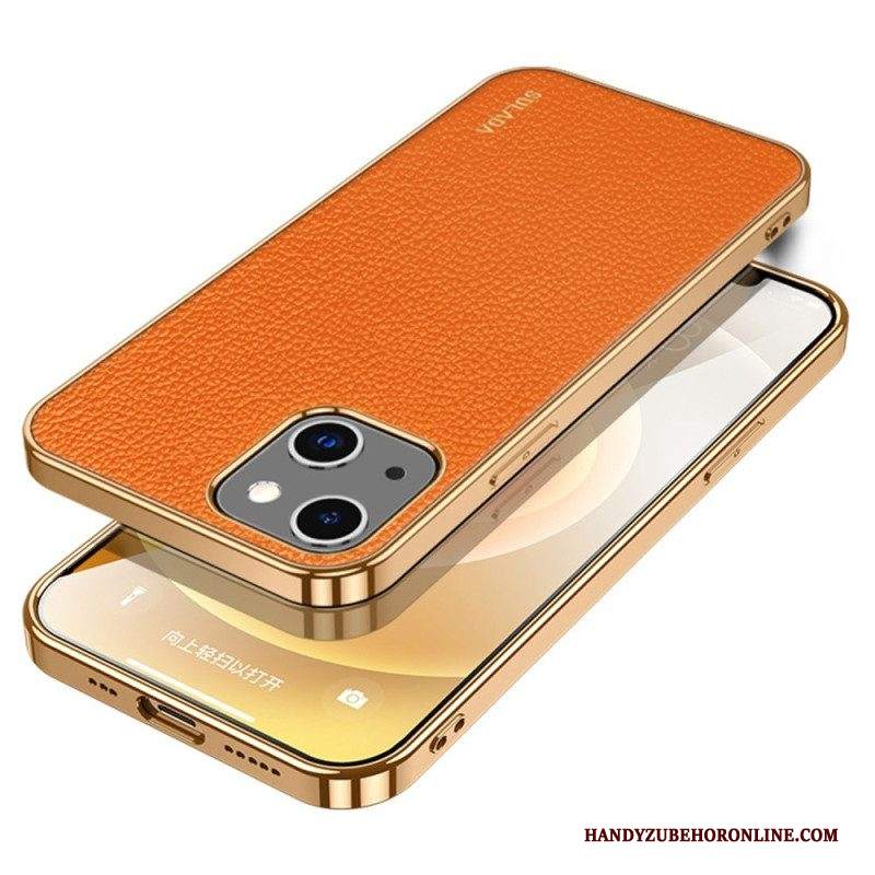 Cover iPhone 14 Stile Pelle Sulada