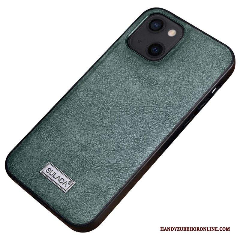 Cover iPhone 14 Sulada Effetto Pelle