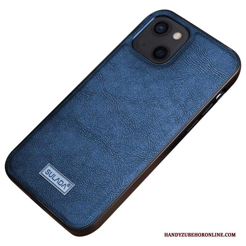 Cover iPhone 14 Sulada Effetto Pelle