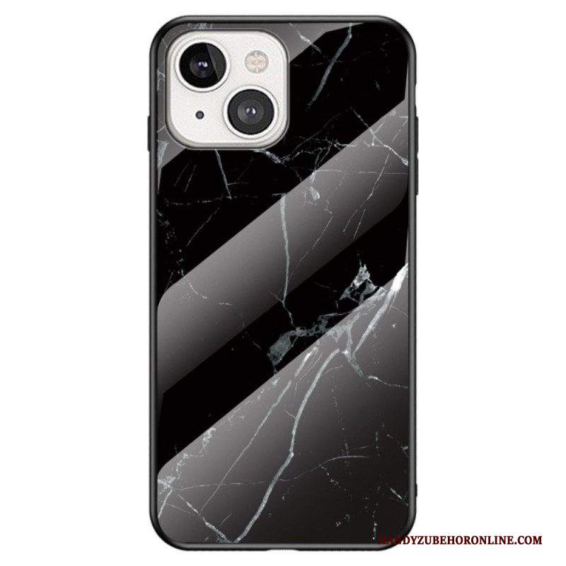 Cover iPhone 14 Vetro Temperato In Marmo