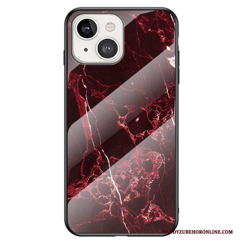 Cover iPhone 14 Vetro Temperato In Marmo