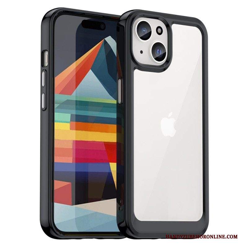 Cover iPhone 15 Bordi In Silicone Trasparente