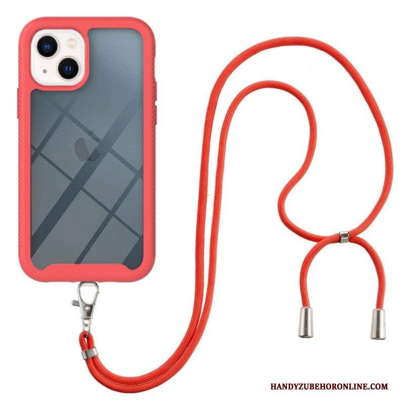 Cover iPhone 15 Cordino Trasparente