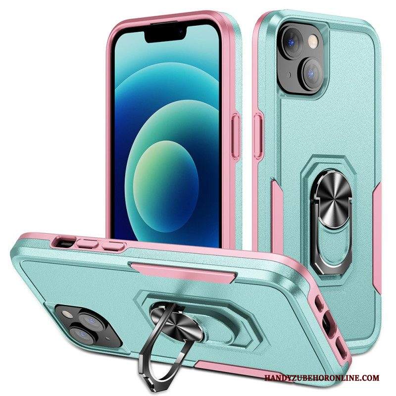 Cover iPhone 15 Plus Anello Di Supporto Bicolore