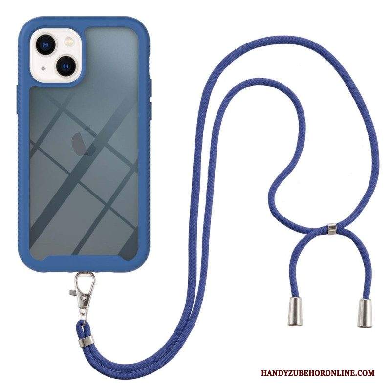 Cover iPhone 15 Plus Cordino Trasparente