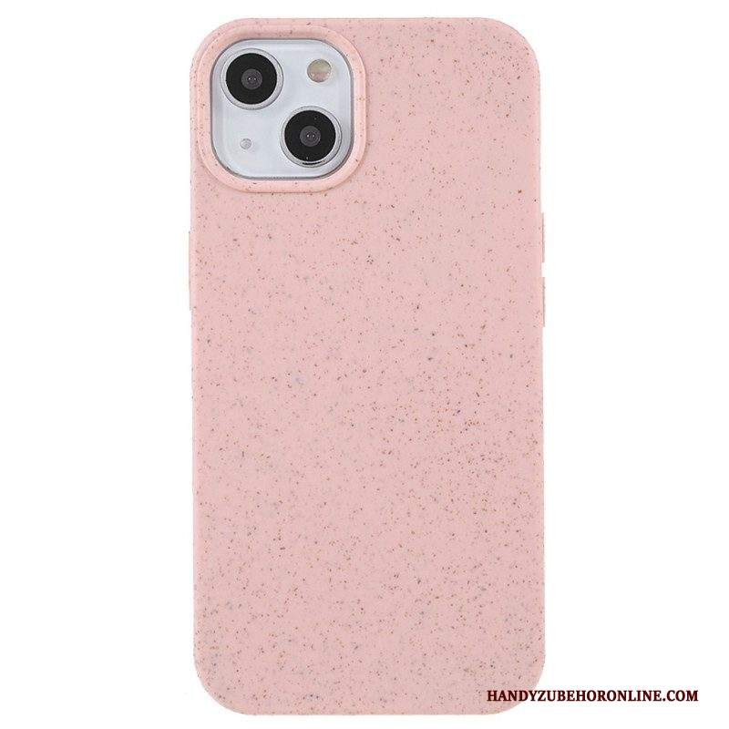 Cover iPhone 15 Plus Design Con Paglia Di Grano