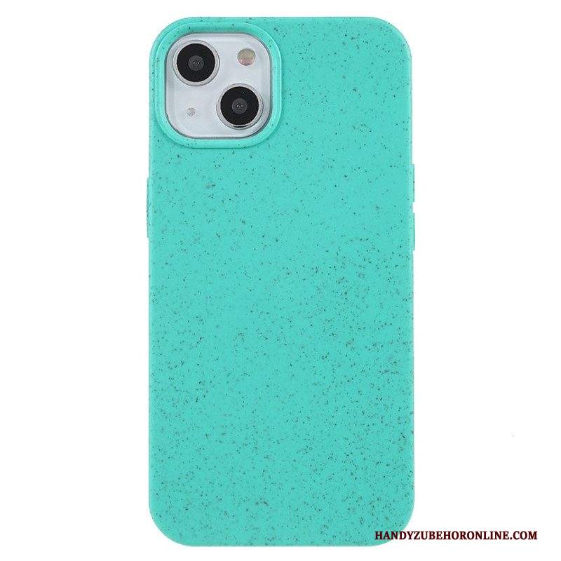 Cover iPhone 15 Plus Design Con Paglia Di Grano