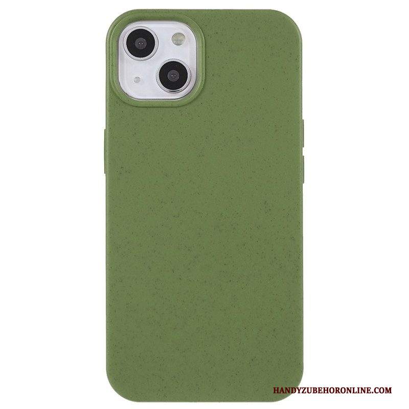 Cover iPhone 15 Plus Design Con Paglia Di Grano