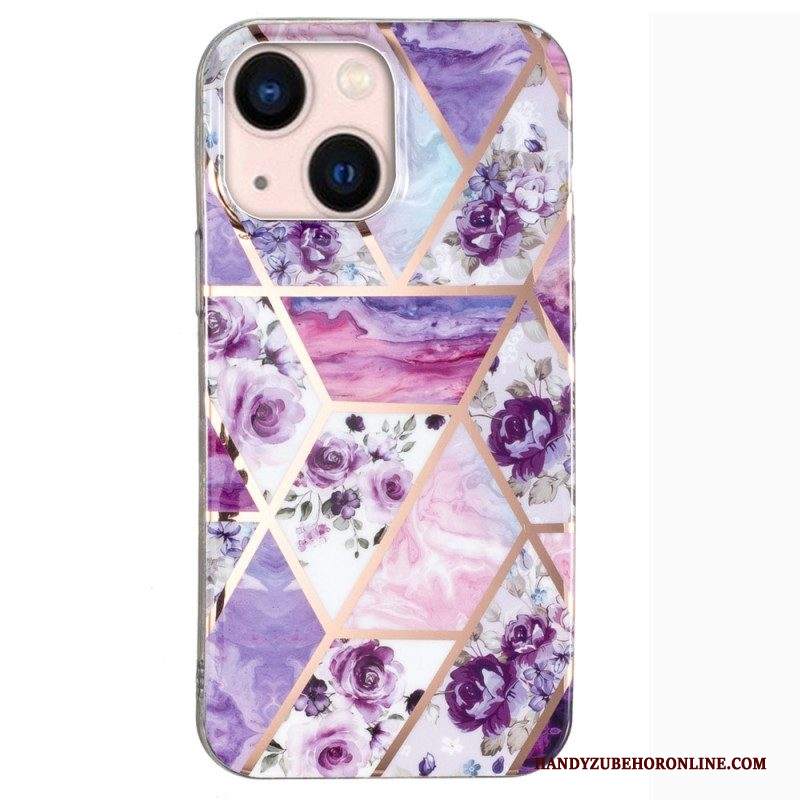 Cover iPhone 15 Plus Marmo Floreale