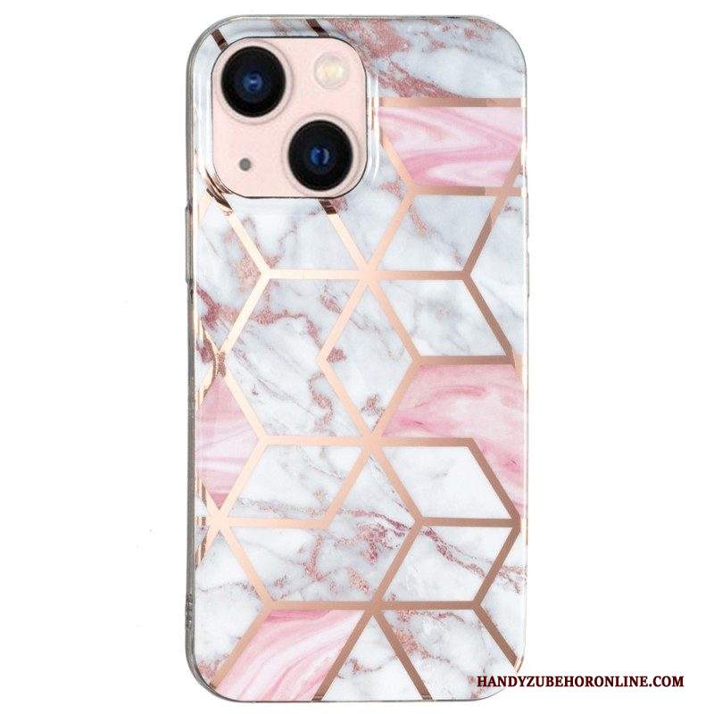 Cover iPhone 15 Plus Marmo Geometrico Appariscente