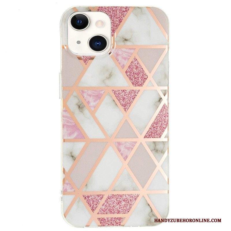 Cover iPhone 15 Plus Marmo Geometrico Appariscente