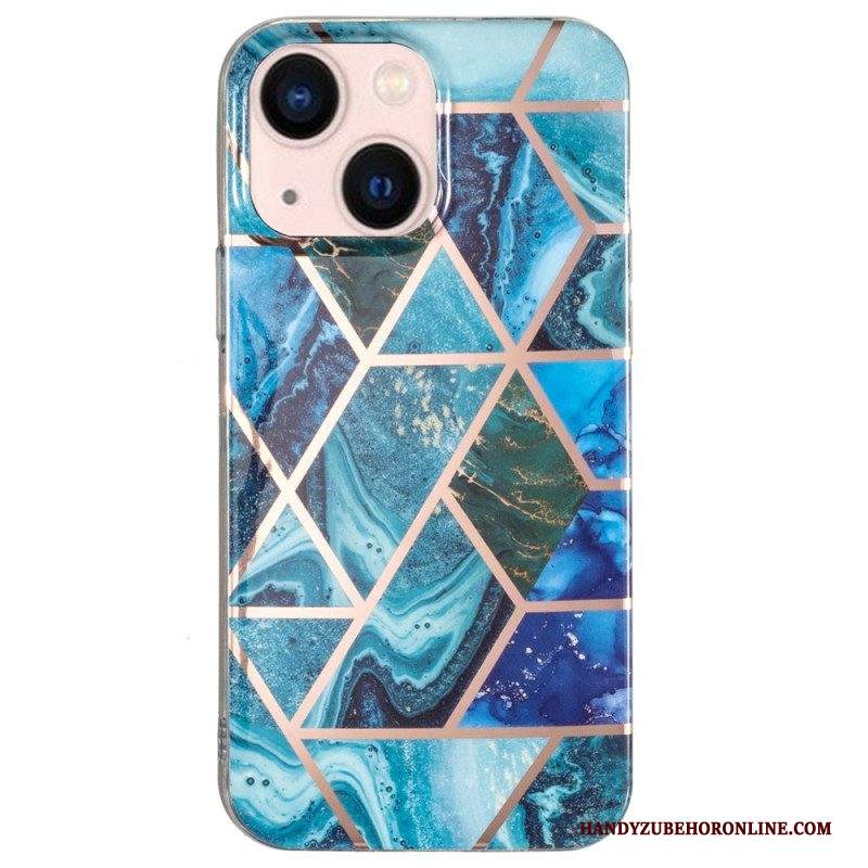 Cover iPhone 15 Plus Marmo Geometrico Appariscente