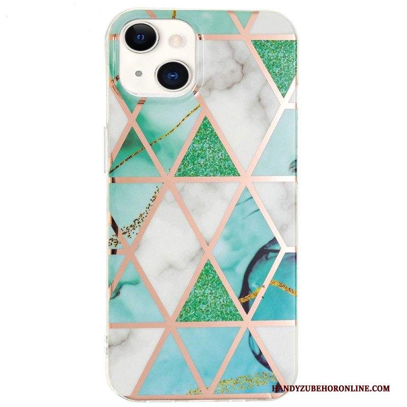 Cover iPhone 15 Plus Marmo Geometrico Appariscente