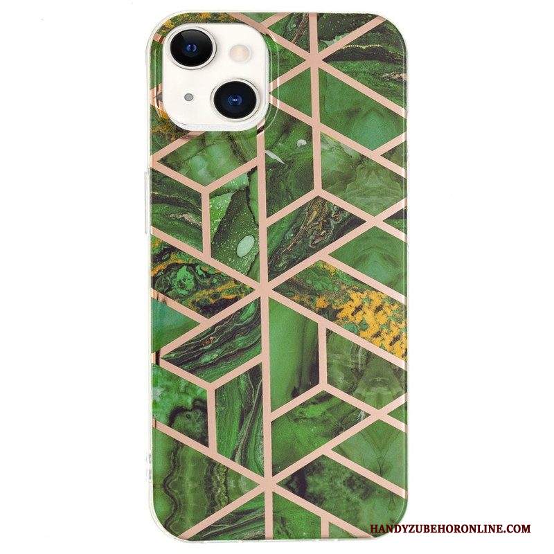 Cover iPhone 15 Plus Marmo Geometrico Appariscente