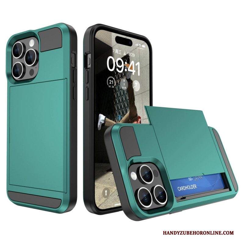 Cover iPhone 15 Plus Portacarte Con Cerniera