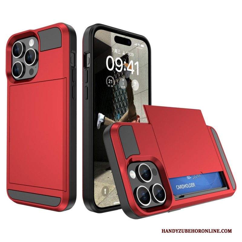 Cover iPhone 15 Plus Portacarte Con Cerniera