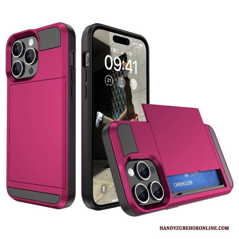 Cover iPhone 15 Plus Portacarte Con Cerniera