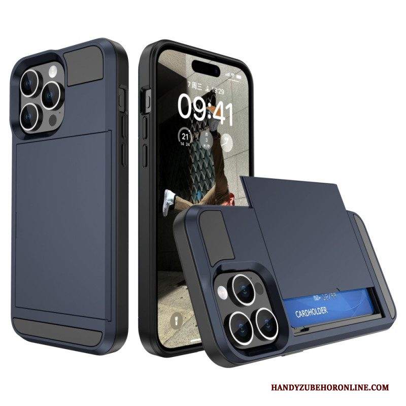 Cover iPhone 15 Plus Portacarte Con Cerniera