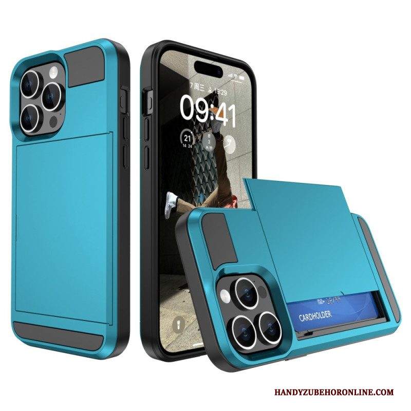 Cover iPhone 15 Plus Portacarte Con Cerniera