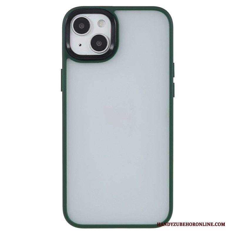 Cover iPhone 15 Plus Retro In Acrilico E Bordi In Silicone