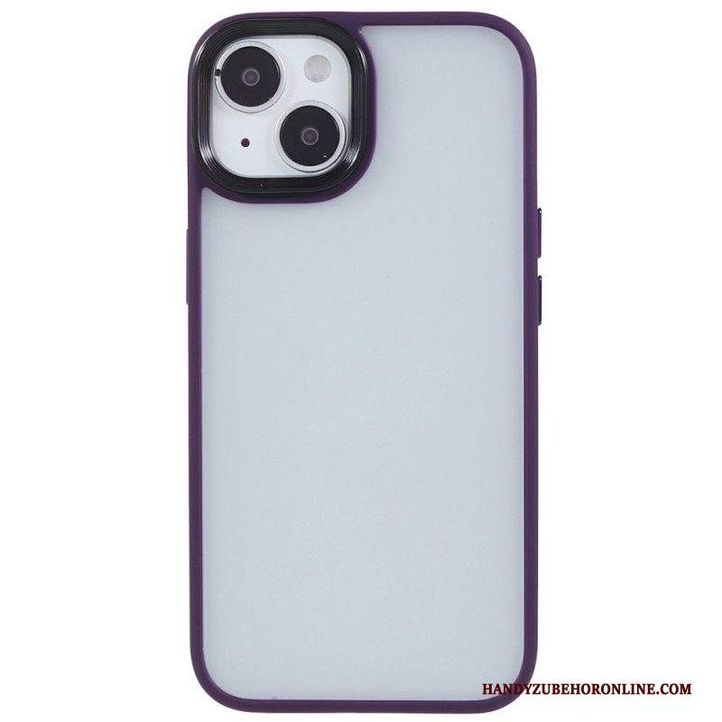 Cover iPhone 15 Plus Retro In Acrilico E Bordi In Silicone