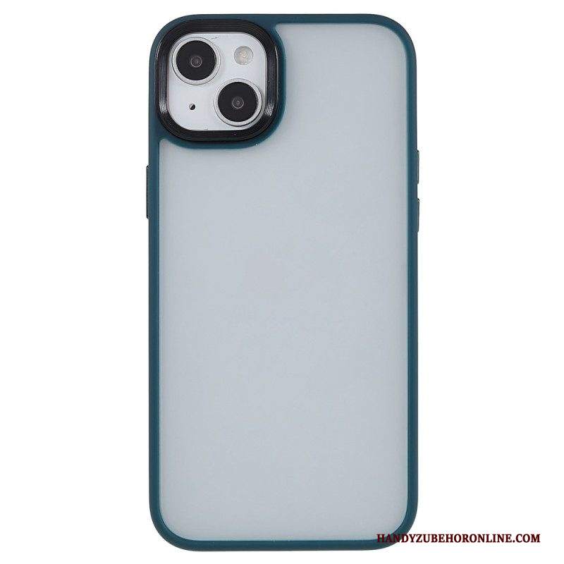 Cover iPhone 15 Plus Retro In Acrilico E Bordi In Silicone