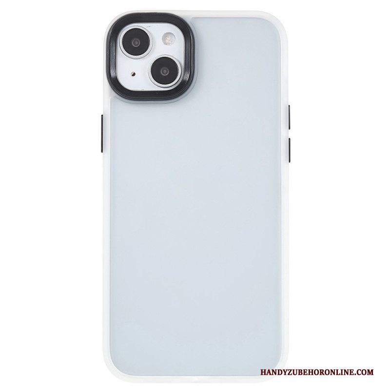 Cover iPhone 15 Plus Retro In Acrilico E Bordi In Silicone