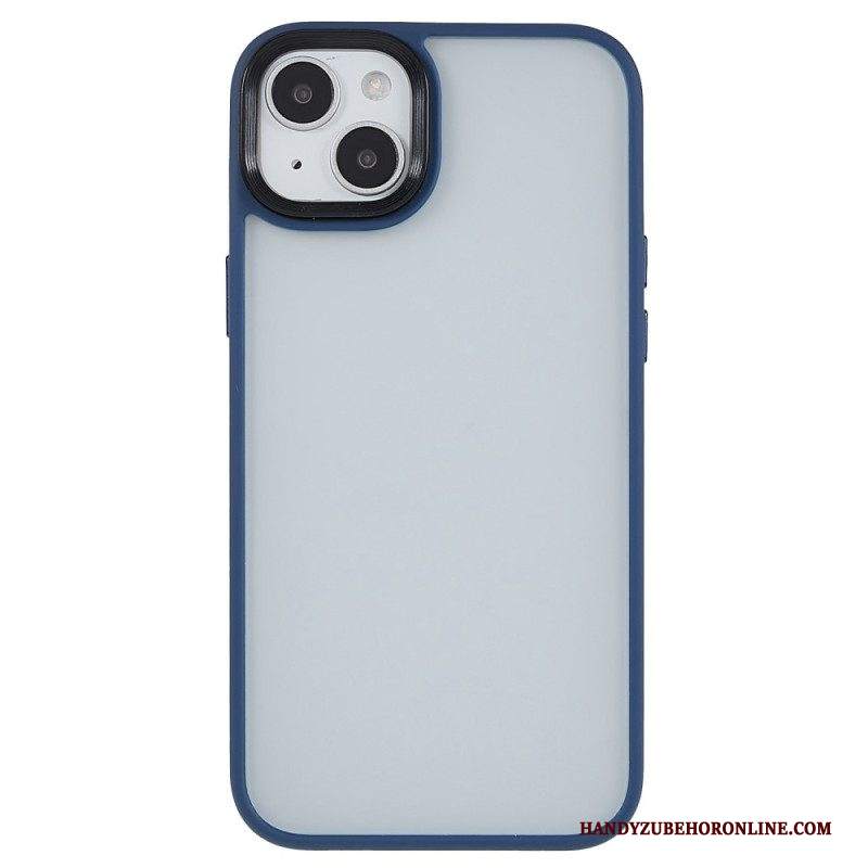 Cover iPhone 15 Plus Retro In Acrilico E Bordi In Silicone