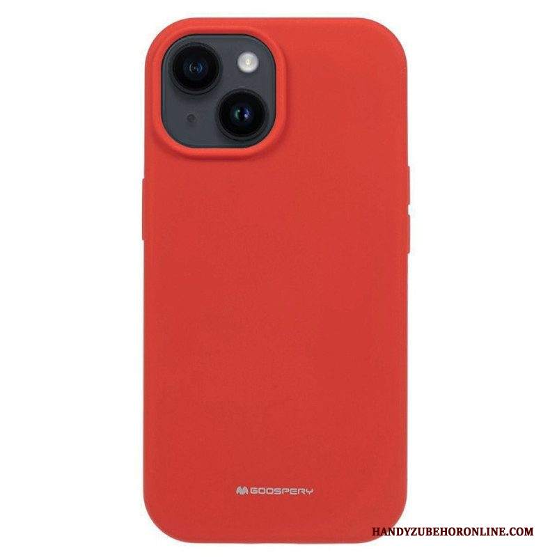 Cover iPhone 15 Plus Silicone Liquido Mercury Goospery