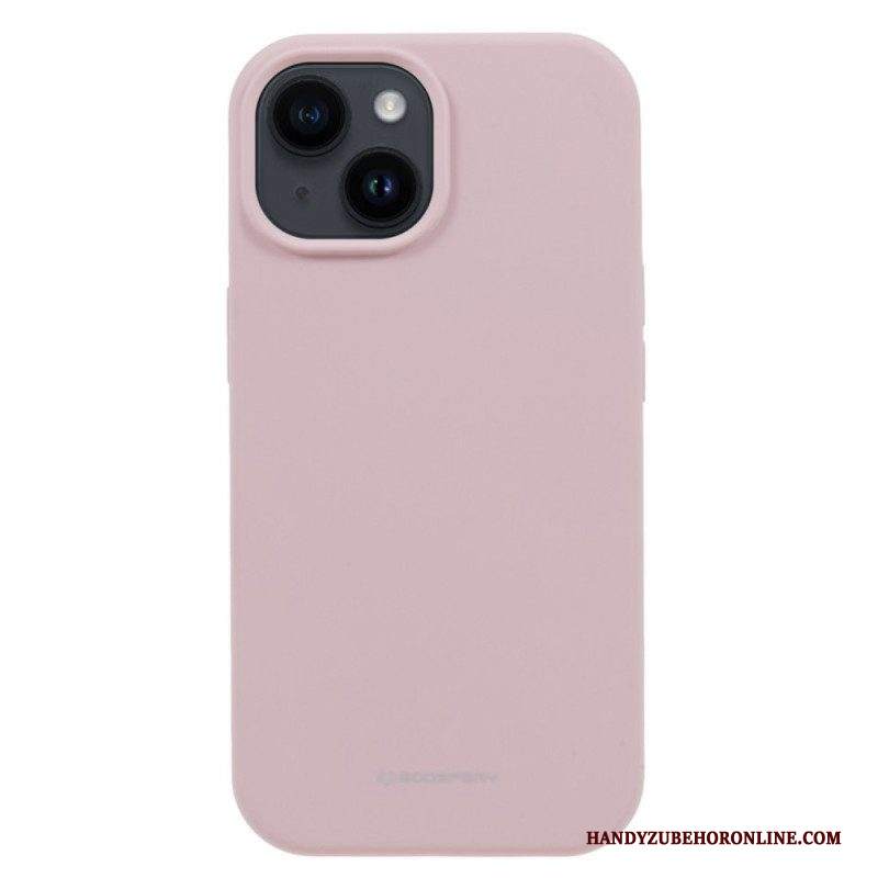 Cover iPhone 15 Plus Silicone Liquido Mercury Goospery