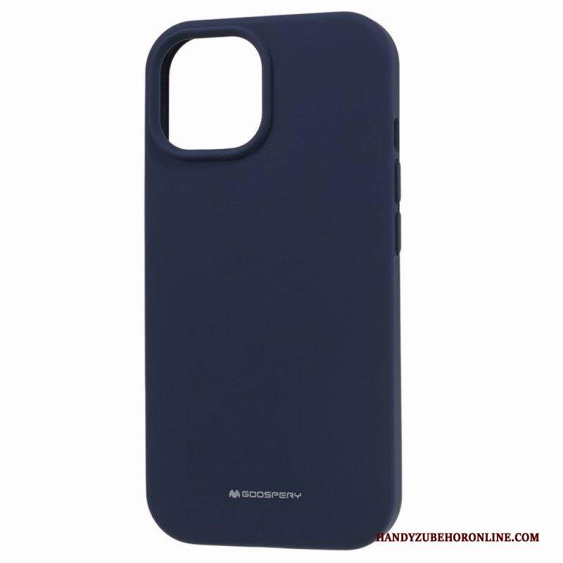 Cover iPhone 15 Plus Silicone Liquido Mercury Goospery